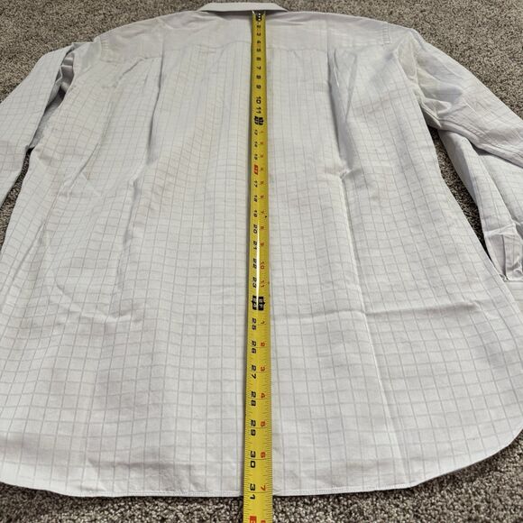 Ermenegildo Zegna Comfort Fit Dress Shirt Check Men’s Size 41/16 Large - Picture 12 of 12